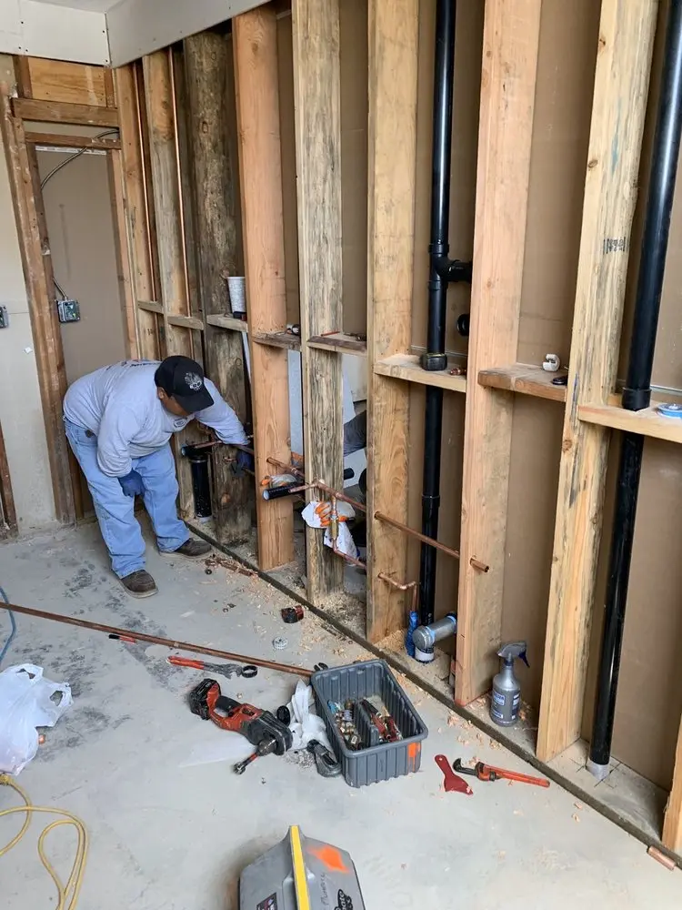 Commercial rough-in plumbing for Water Heater Replacement in Perkasie